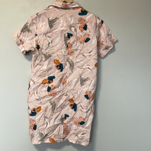 Rachel Zoe 100% Linen floral Pink and Orang Dress - Picture 5 of 5